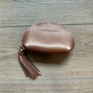 Portland Leather Shimmery Copper Brown Taco Tassel Pouch New Never Used